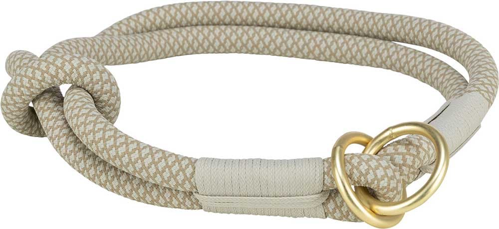 Ogrlica poludavilica za male pse Soft Rope grey/light grey veličina S Trixie 1984419
