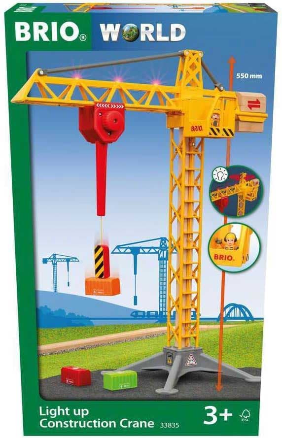 BRIO Igračka Građevinski kran sa svetlom 33835