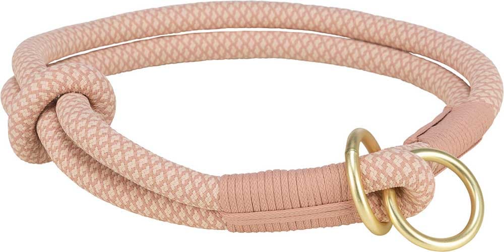 Ogrlica poludavilica za male pse Soft Rope pink/light pink veličina XS Trixie 1984307