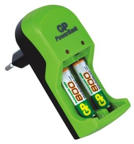 Punjač za baterije GP S360 sa 2 punjive baterije AAA 800 mAh