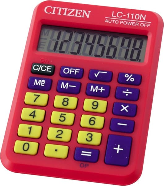 Kalkulator Citizen LC-110N 8 cifara crveni 05DGC110XD