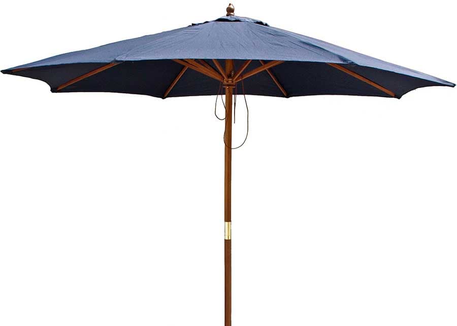 Suncobran - Parasol 3m Sa Drvenim Nosačima od Eukaliptusa 15-171000