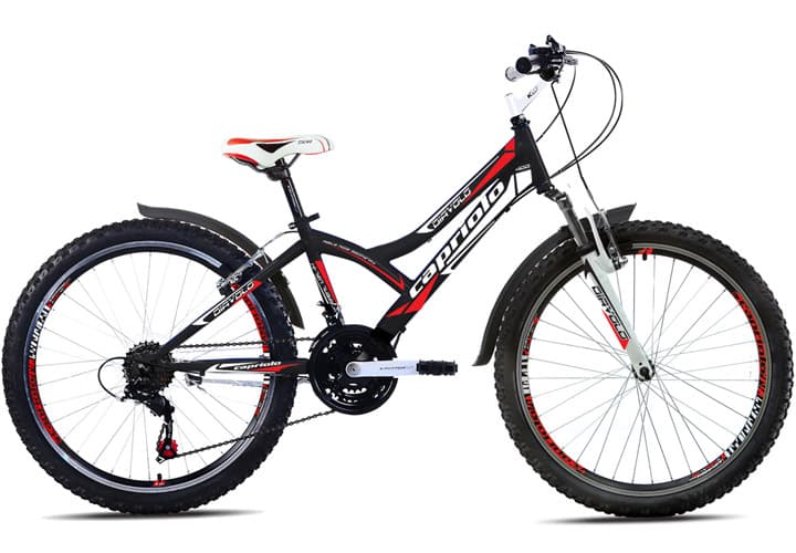 Bicikl Capriolo Diavolo 400 24/18HT crno crvena 915306-13