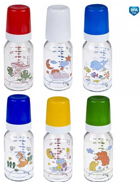 Canpol Baby Staklena flašica 120 ml Retro print 42/202