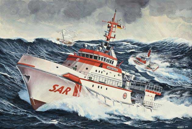 Revell Maketa sa opremom - spasilački brod Hermann Marwede 1:200
