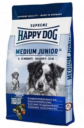 Happy Dog Hrana za pse Supreme Young Medium Junior 10kg + 2kg GRATIS