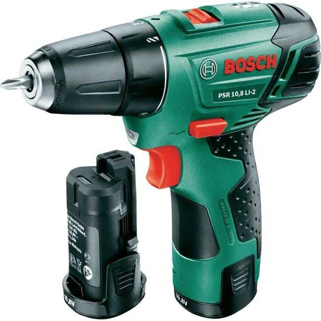 Akumulatorska bušilica odvrtač Bosch PSR 10,8 LI-2 sa dva akumulatora 0603972926