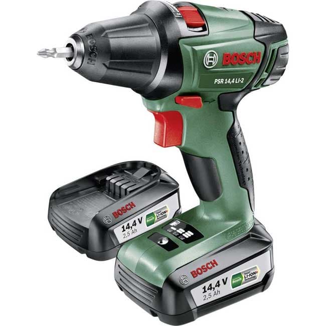 Akumulatorska bušilica odvrtač Bosch PSR 14,4 LI-2 sa dva akumulatora 060397340P