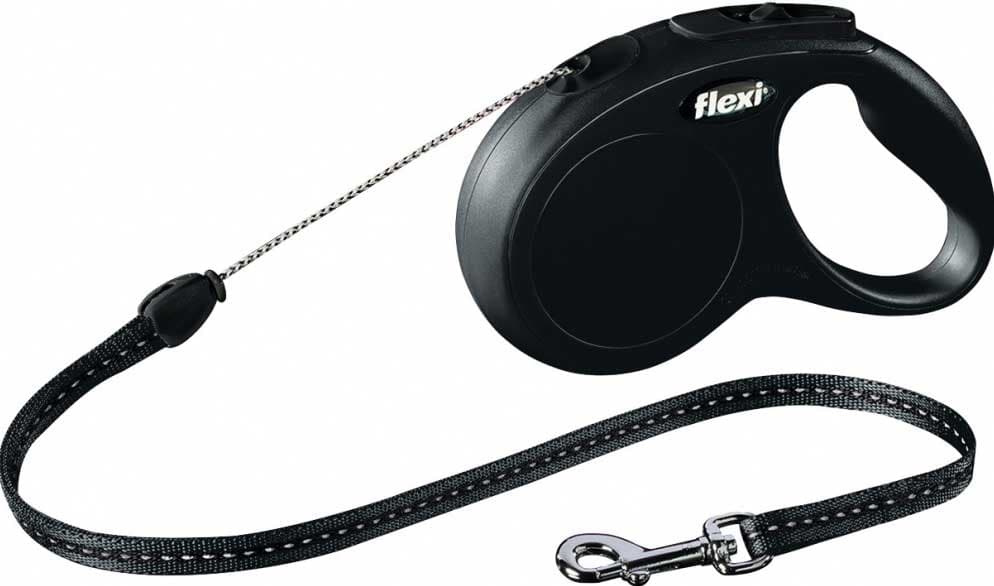 Trixie Povodac za psa M  Flexi New Classic Black 11791