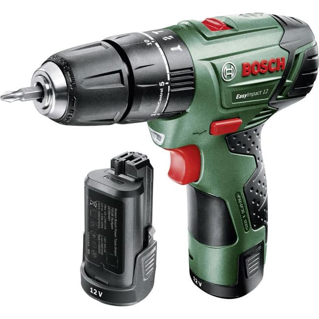 Akumulatorska dvobrzinska vibraciona bušilica Bosch EasyImpact 12 sa dva akumulatora 060398390E