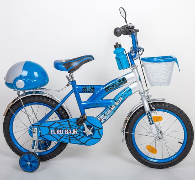 Dečiji bicikl sa pomoćnim točkićima BMX 12 plava