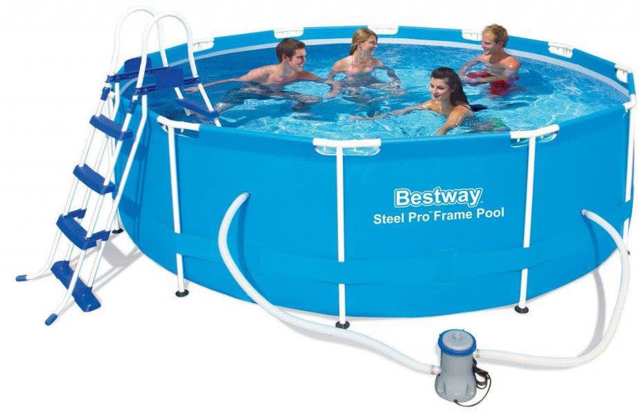 Bazen 366 x 100 cm Sa Čeličnim Raamom, Pumpom, Merdevinama BestWay 56418