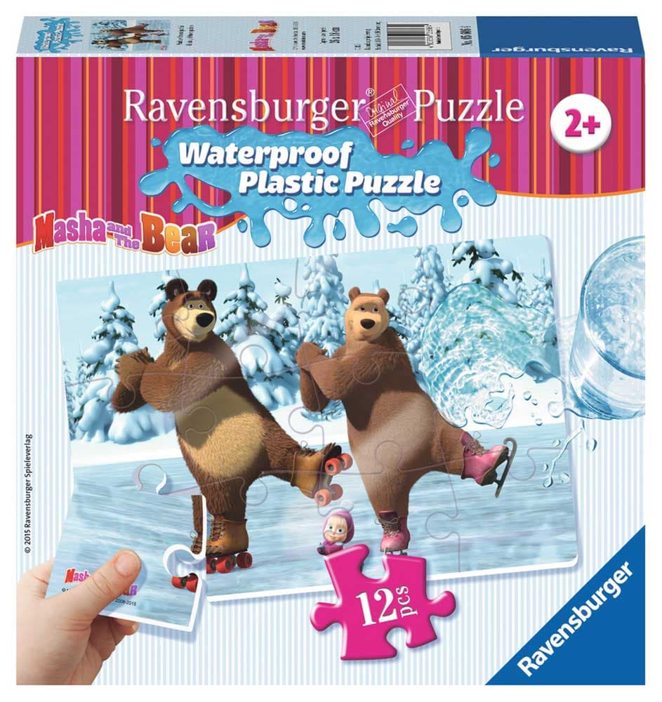 Ravensburger puzzle 12 delova - Masa I medved klizaju 05606