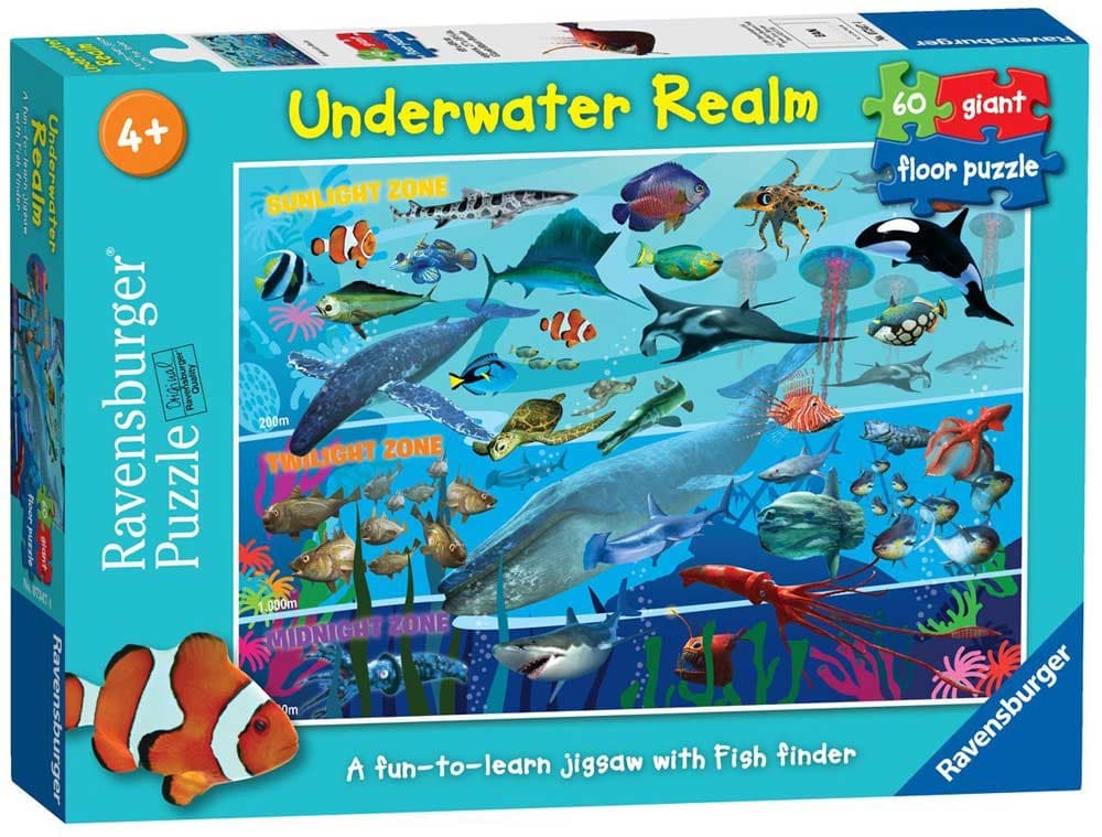Ravensburger puzzle 60 delova -  Podvodne životinje 07347
