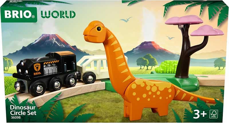 Voz i kružna pruga sa dinosaurusom BRIO 36098