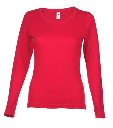 Sols Ženska majica dug rukav Majestic Red veličina XL 11425