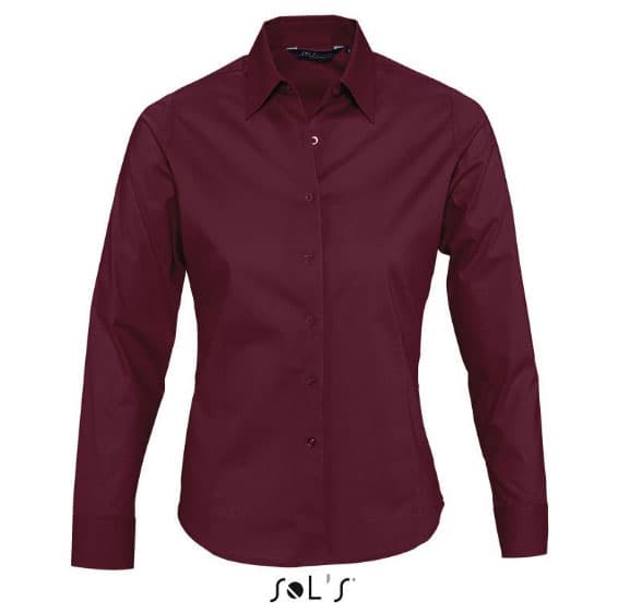 Sols Eden Burgundy Ženska košulja dug rukav veličina XS 17015