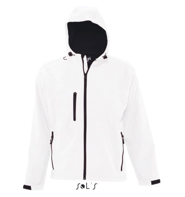 Sols Muška Softshell jakna sa kapuljačom Replay White veličina L 46602
