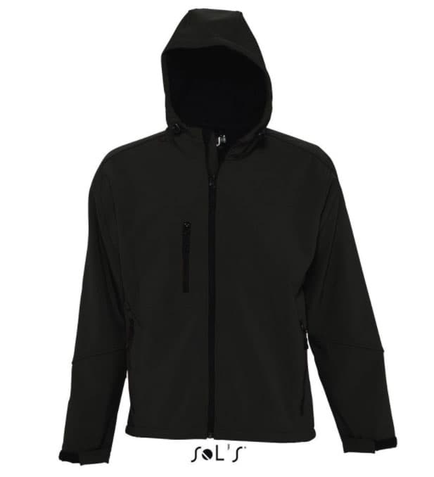 Sols Muška Softshell jakna sa kapuljačom Replay Black veličina S 46602