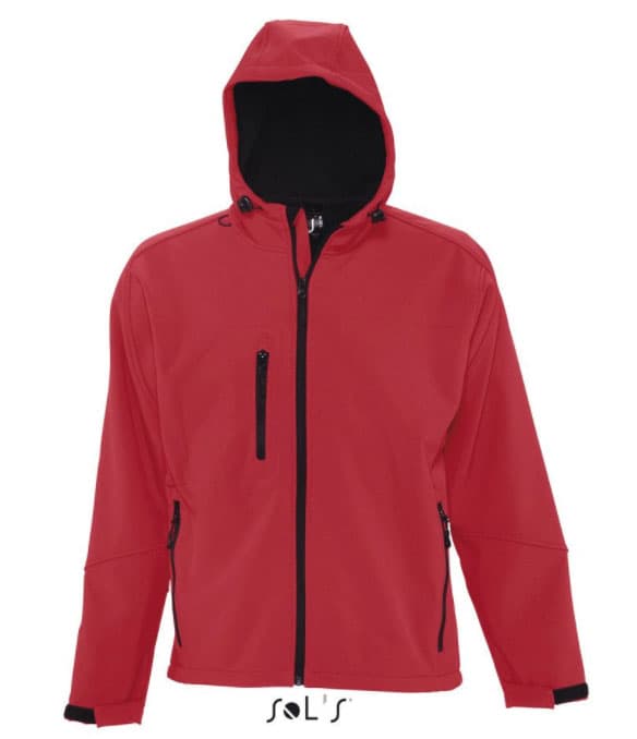 Sols Muška Softshell jakna sa kapuljačom Replay Red veličina XL 46602