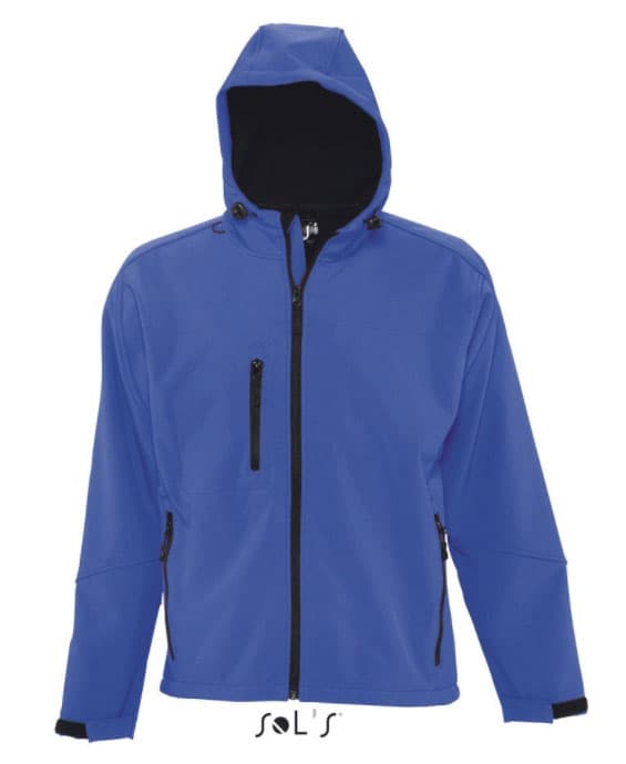 Sols Muška Softshell jakna sa kapuljačom Replay Blue veličina M 46602