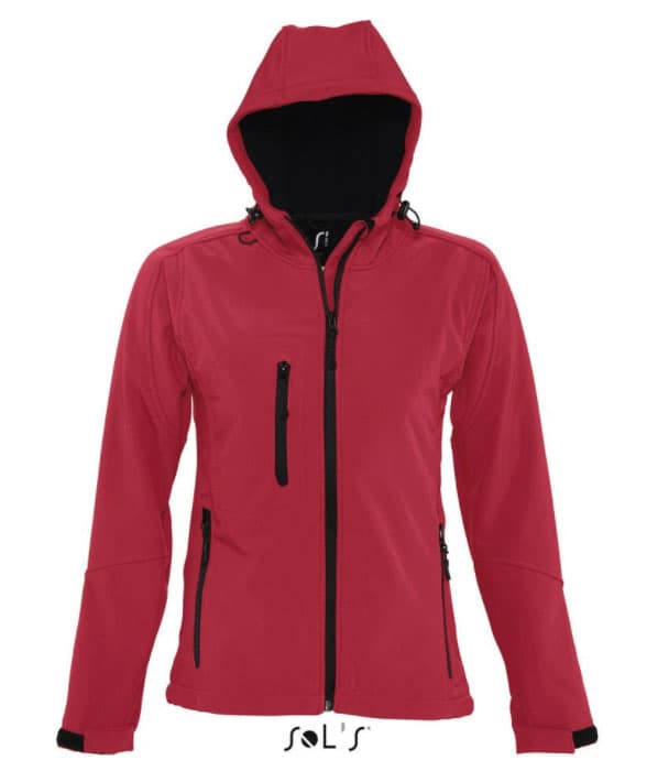Sols Ženska Softshell jakna sa kapuljačom Replay Red veličina XL 46802