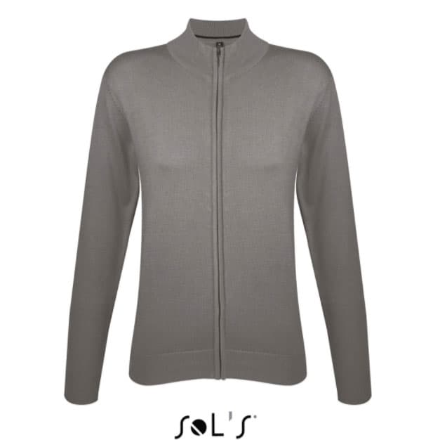 Sols Ženski džemper sa rajsferšlusom Gordon Women Grey veličina XL 00550