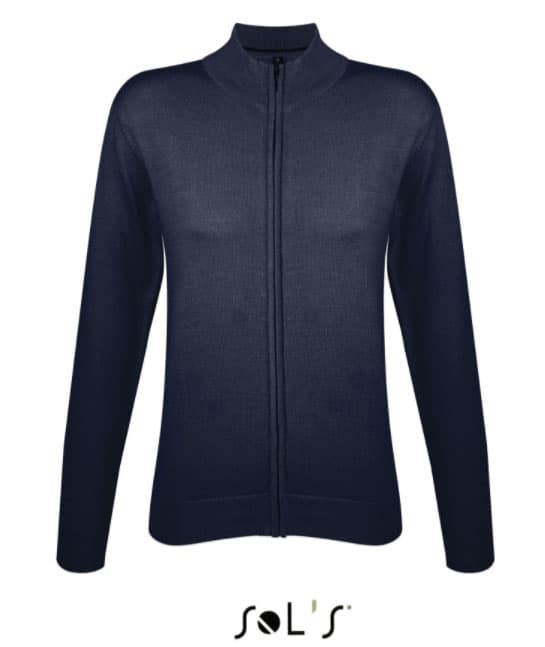 Sols Ženski džemper sa rajsferšlusom Gordon Women Navy veličina L 00550