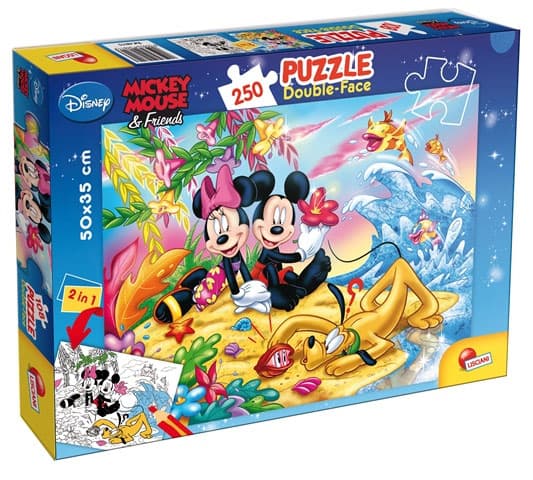 Lisciani Puzzle Miki Maus Složi i oboji 2u1 250 delova 31695