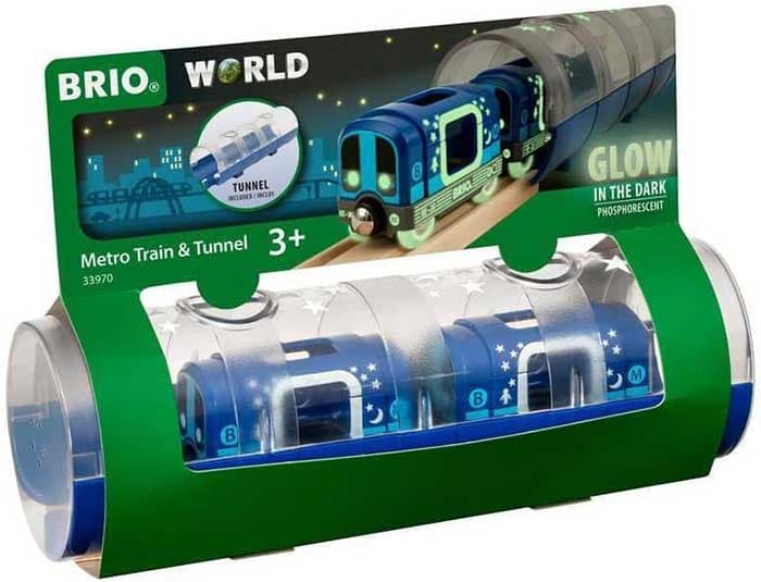 BRIO igračka Metro voz koji svetli u mraku i tunel 33970