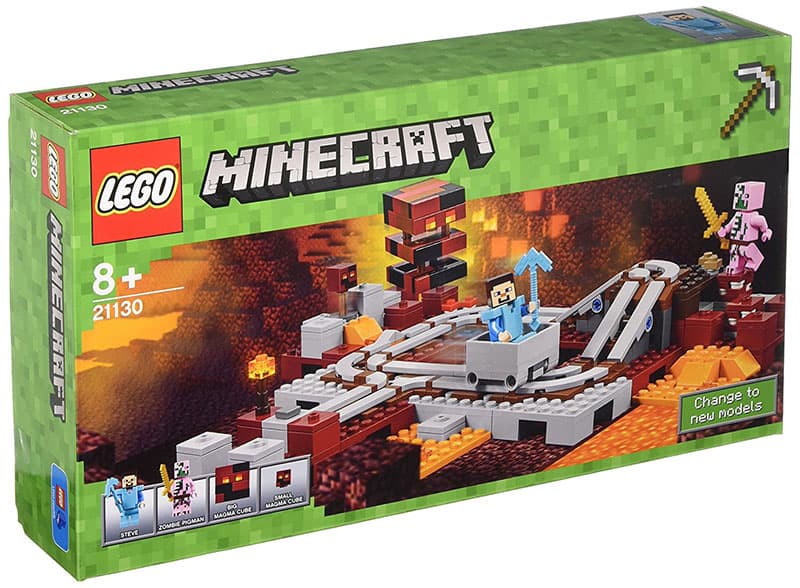LEGO® Minecraft kocke  The Nether Railway - Neder železnica  387 delova  21130