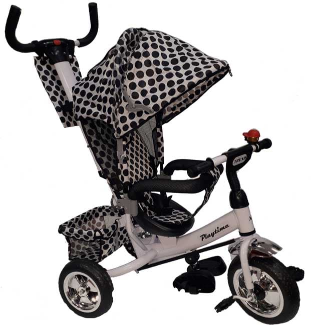 Tricikl Guralica Playtime 407 crno-beli