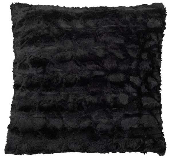 Ukrasni Jastuk Migi 45x45 veštačko krzno crna
