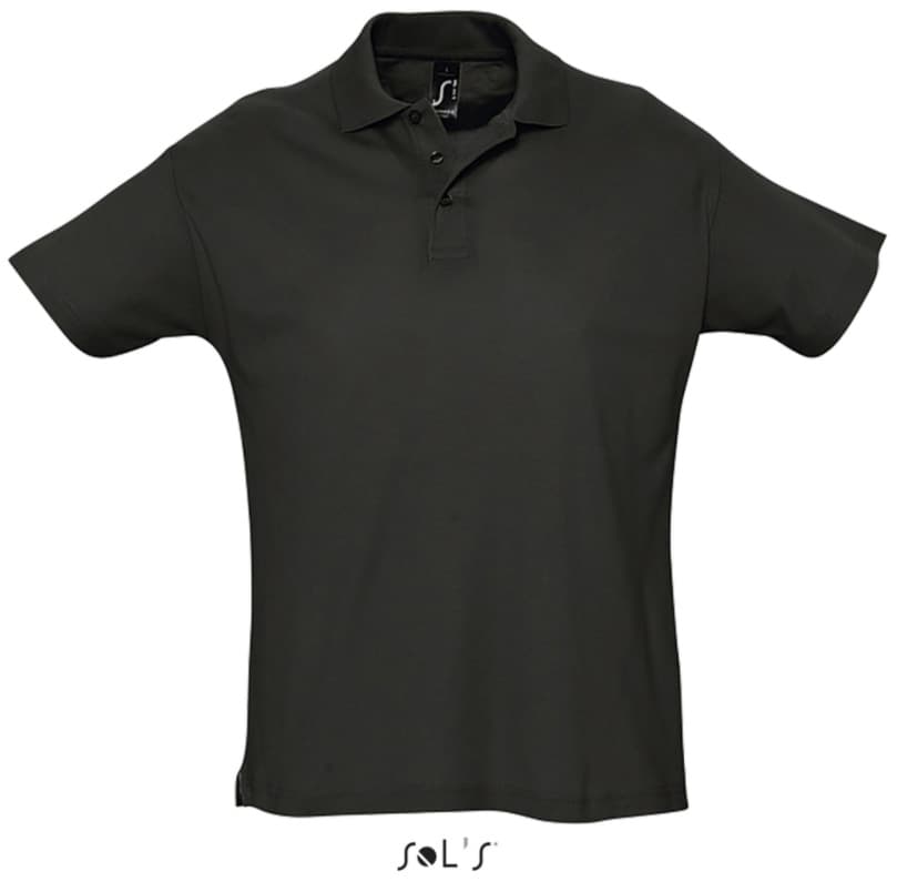 Sols Muška polo majica Summer II Black veličina S 11342