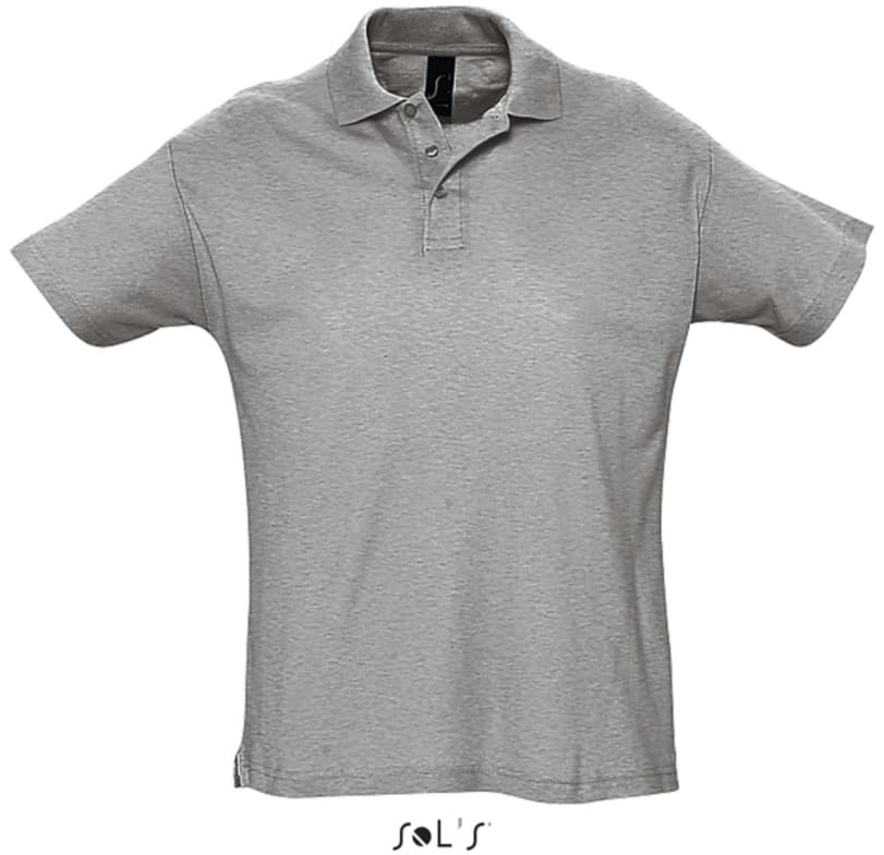 Sols Muška polo majica Summer II Grey Melange veličina XS 11342