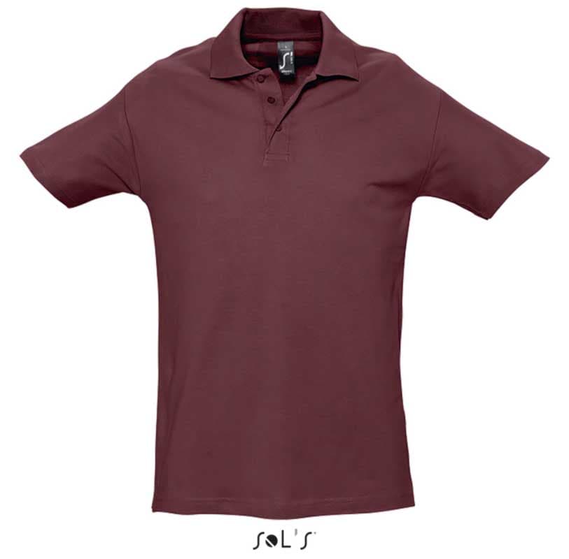 Sols Polo majica za muškarce Spring II Burgundy veličina S 11362