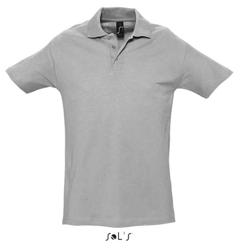 Sols Polo majica za muškarce Spring II Grey Melange veličina XXL 11362