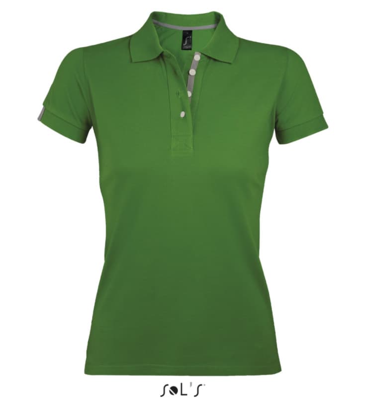 Sols Ženska majica sa kragnom i kratkim rukavima vel. XS Portland Women Bud Green 00575