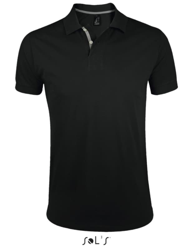 Sols Portland Muška majica sa kragnom vel. S Black 00574