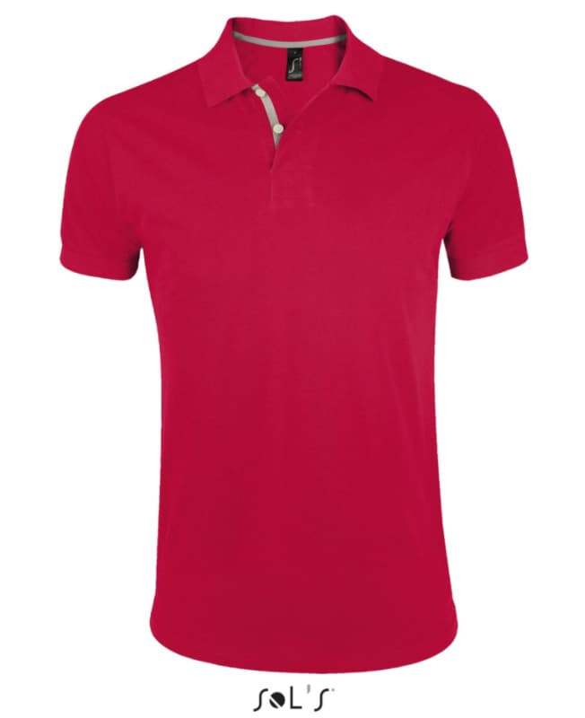 Sols Portland Muška majica sa kragnom vel. 3XL Red 00574