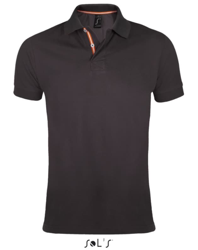 Sols Muška majica sa kragnom Patriot Dark Grey vel. S 00576
