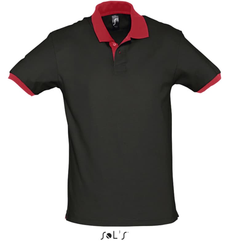 Muška majica sa kragnom veličina S Sols Prince Black/Red 11369