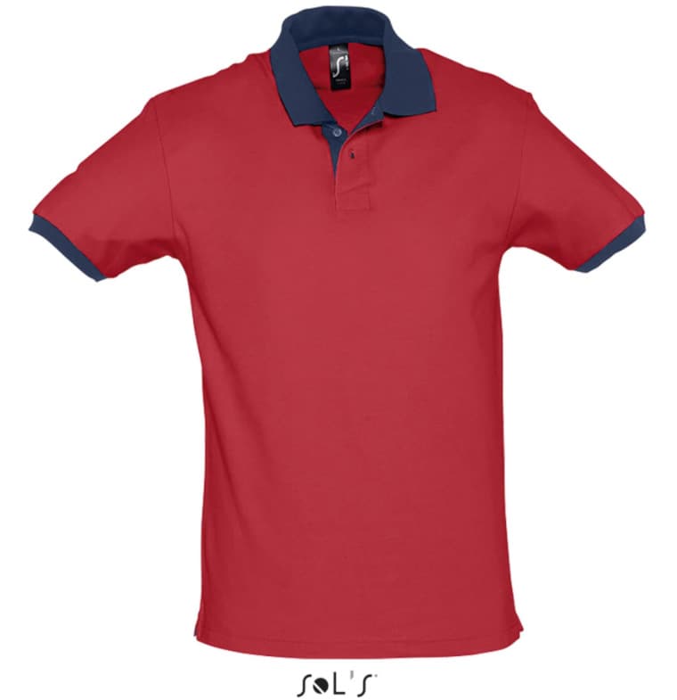 Muška majica sa kragnom veličina S Sols Prince Red/French Navy 11369