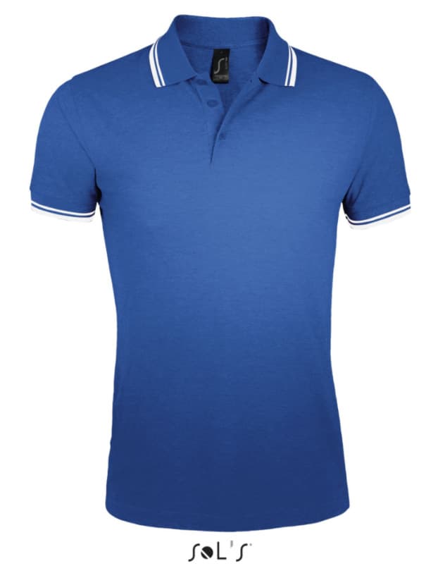 Polo majica za muškarce veličina S Sols Pasadena Royal Blue/White 00577