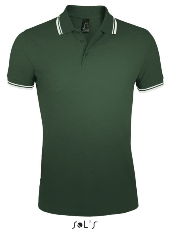 Polo majica za muškarce veličina XL Sols Pasadena Forest Green/White 00577