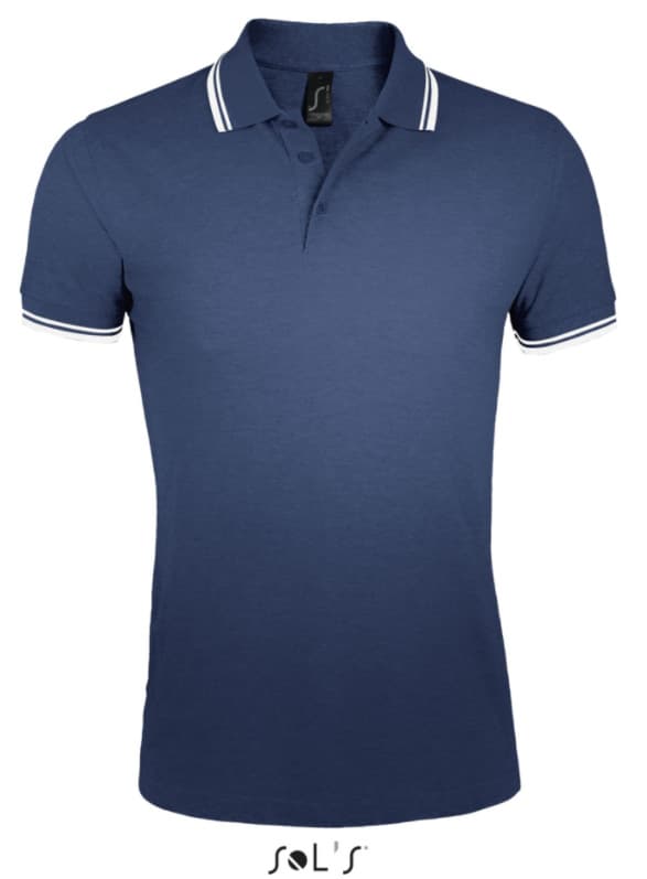 Polo majica za muškarce veličina L Sols Pasadena French Navy/White 00577