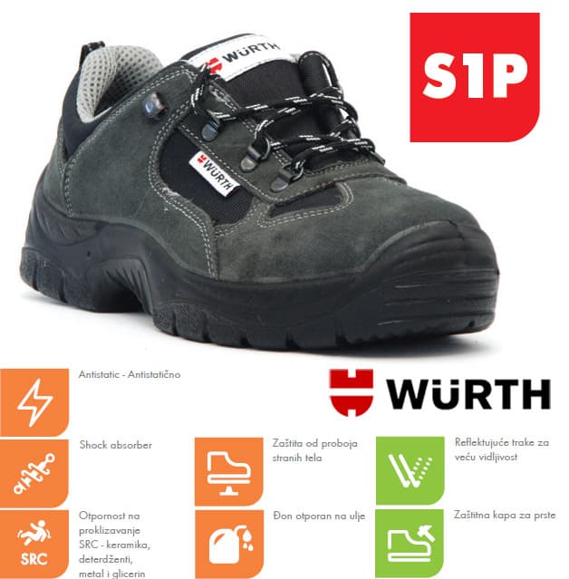 Wurth Bezbednosne cipele Cyclone S1P plitke vel. 46