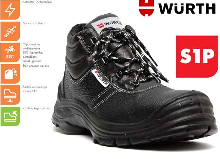 Wurth Bezbednosne cipele Pegazus S1P duboke vel. 47