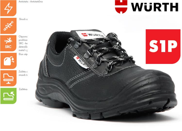 Wurth Bezbednosne cipele Pegazus S1P plitke vel. 43