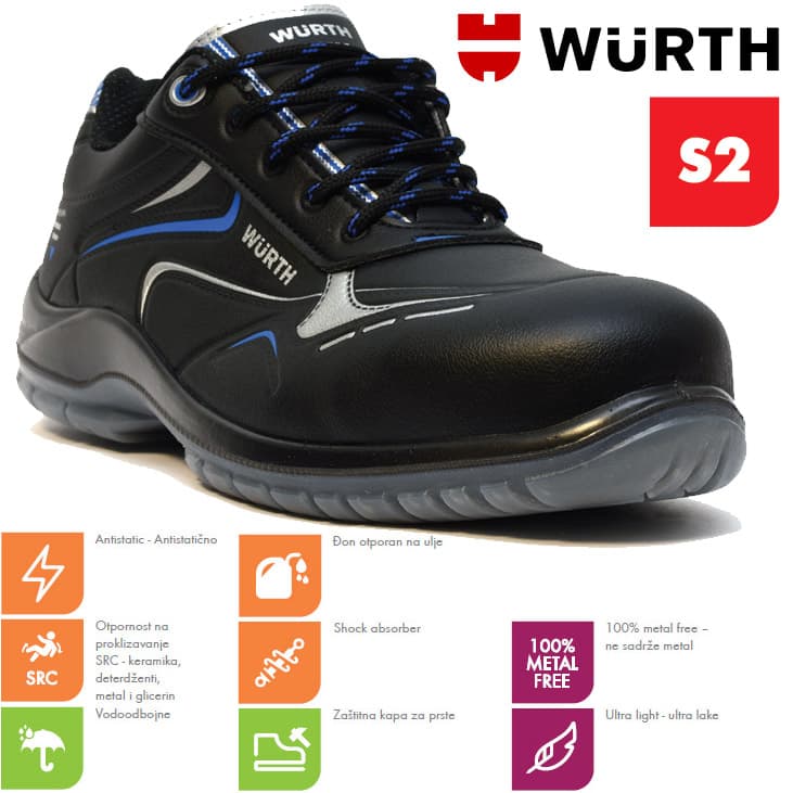 Wurth Bezbednosne cipele Mistral S2 Plitke vel. 40